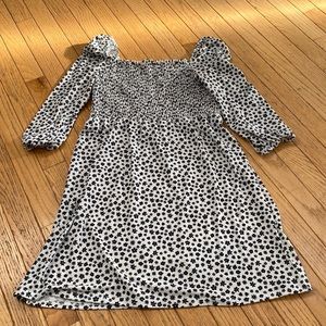 Boohoo 3/4 sleeve flower print dress